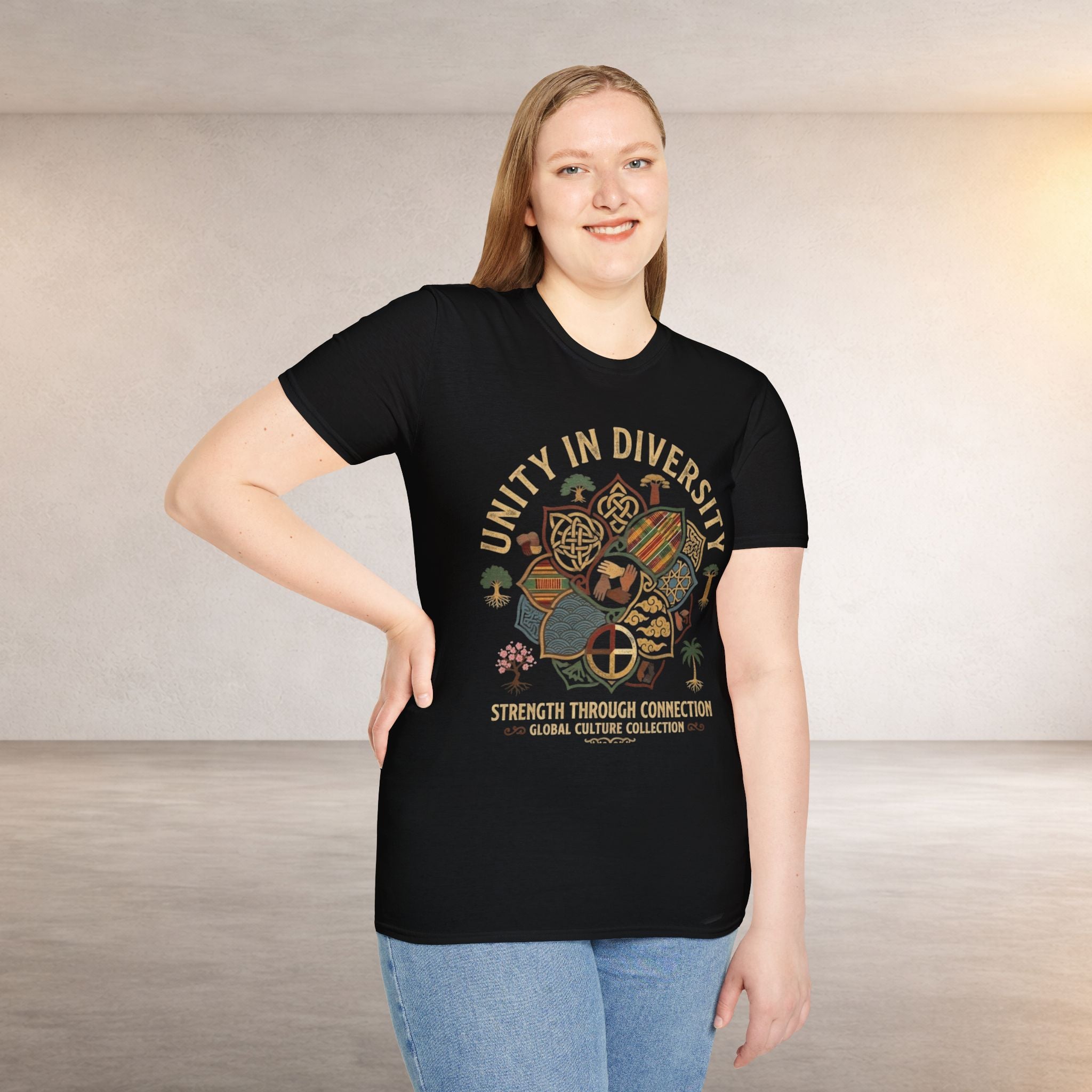 Unity in Diversity T-Shirt — Strength Through Connection Graphic Tee