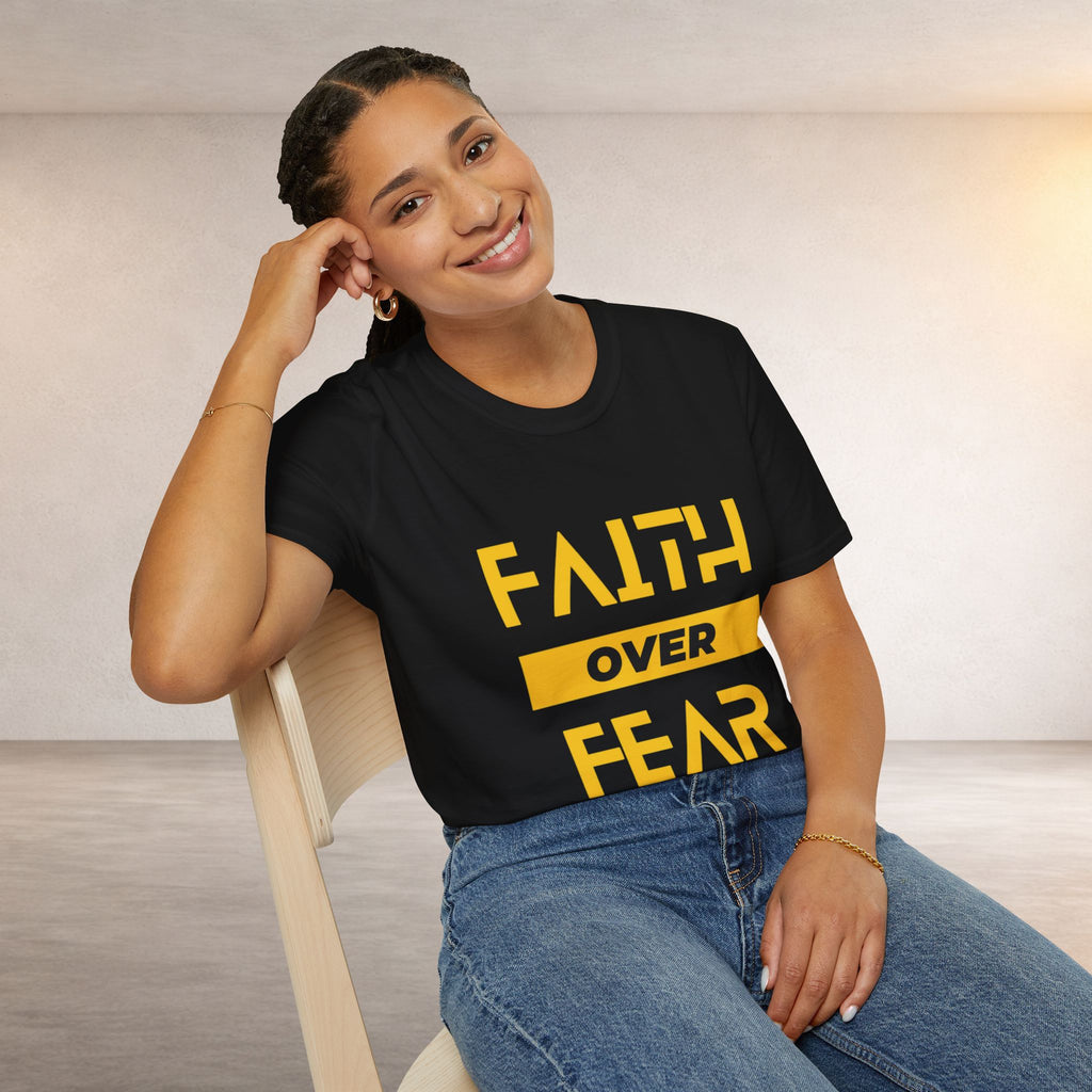 Faith Over Fear T-Shirt — Inspirational Christian Graphic Tee