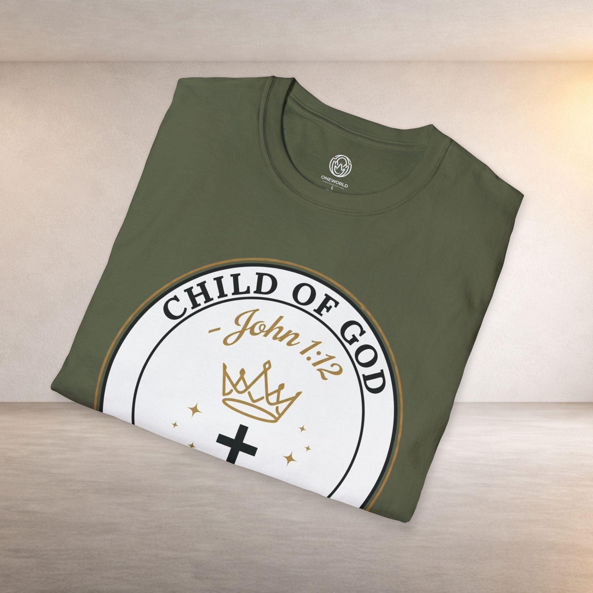 Child of God T-Shirt – John 1:12 Christian Faith Tee