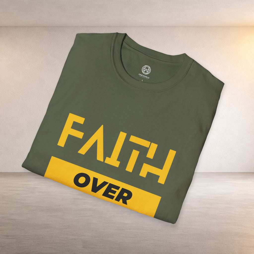 Faith Over Fear T-Shirt — Inspirational Christian Graphic Tee