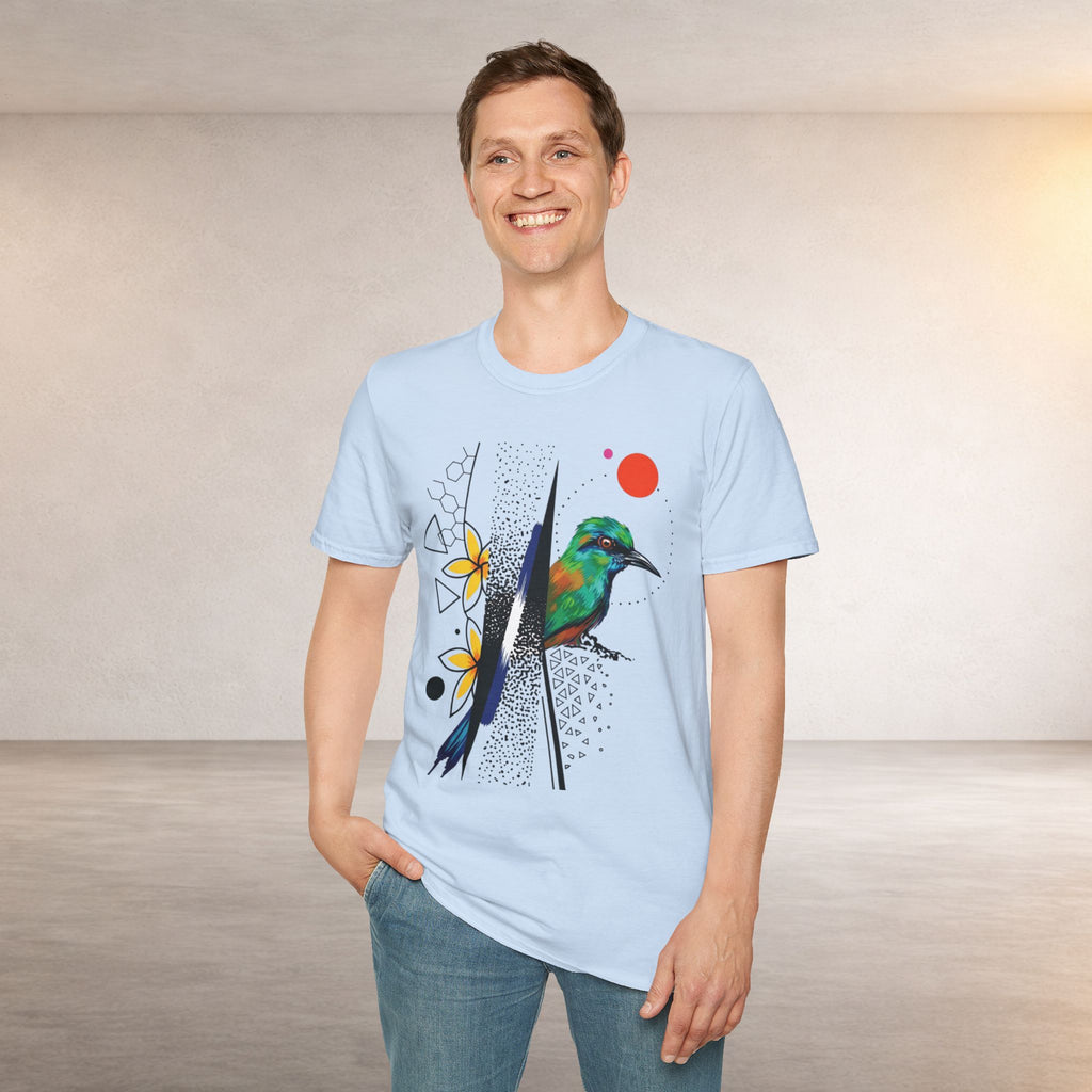 T-Shirt — Colorful Bee-Eater Bird Graphic Tee