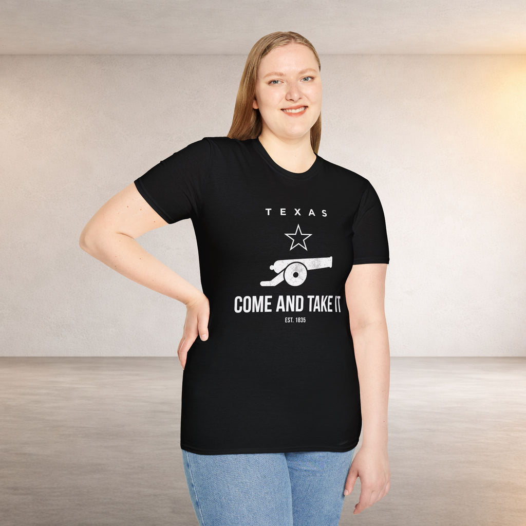 Come and Take It T-Shirt — Texas Cannon Patriotic Tee