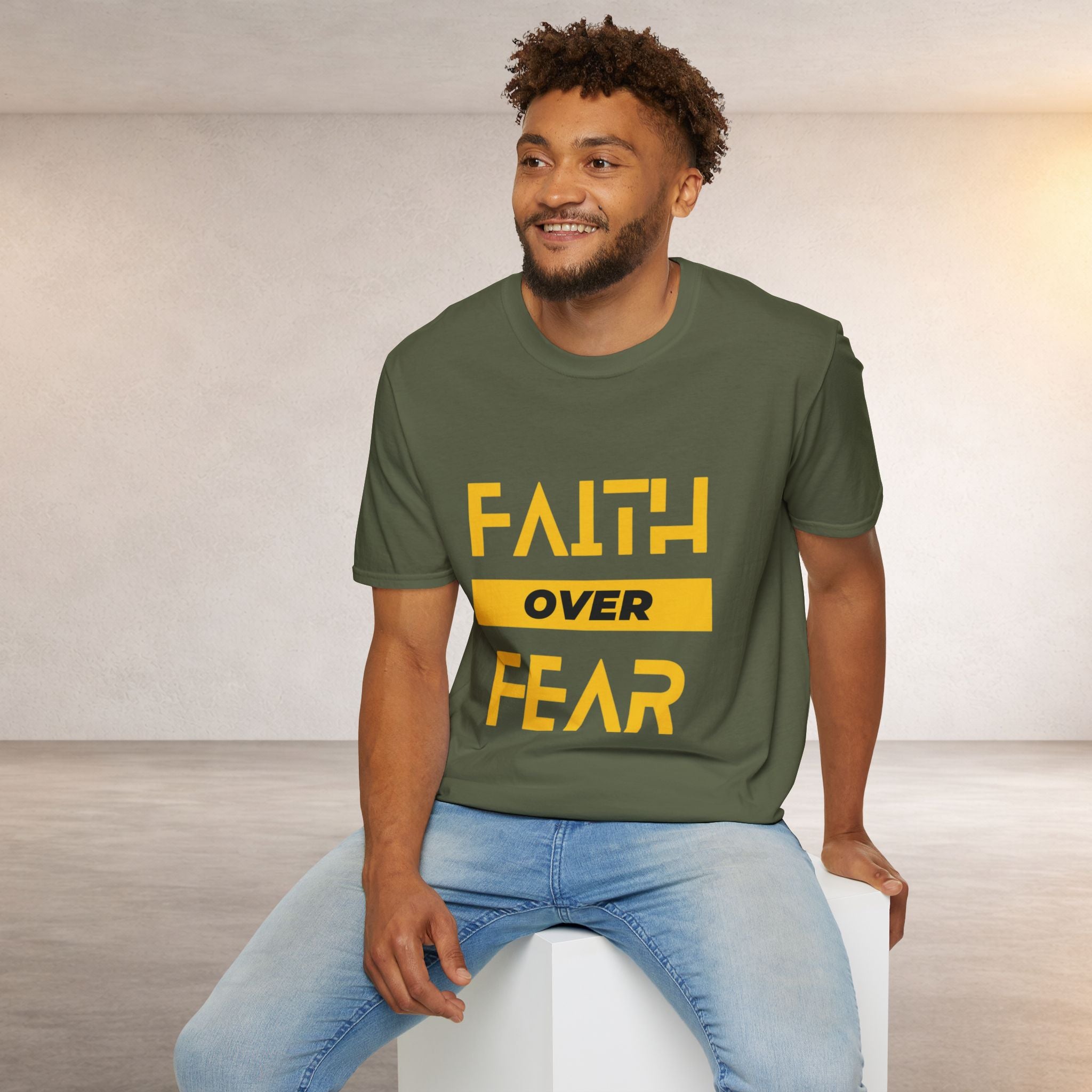 Faith Over Fear T-Shirt — Inspirational Christian Graphic Tee