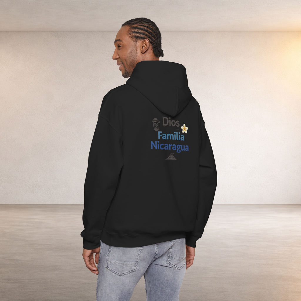 Nicaragüense Hoodie — Nicaragua Travel & Heritage Sweatshirt (Dios Familia Nicaragua)
