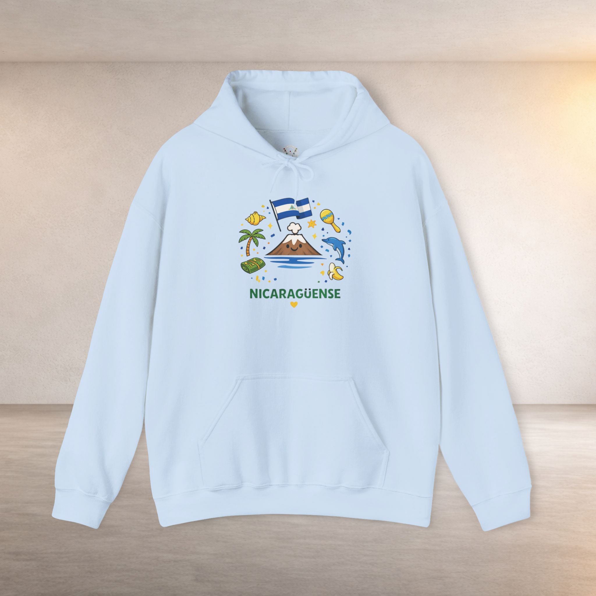 Nicaragüense Hoodie — Nicaragua Travel & Heritage Sweatshirt (Dios Familia Nicaragua)