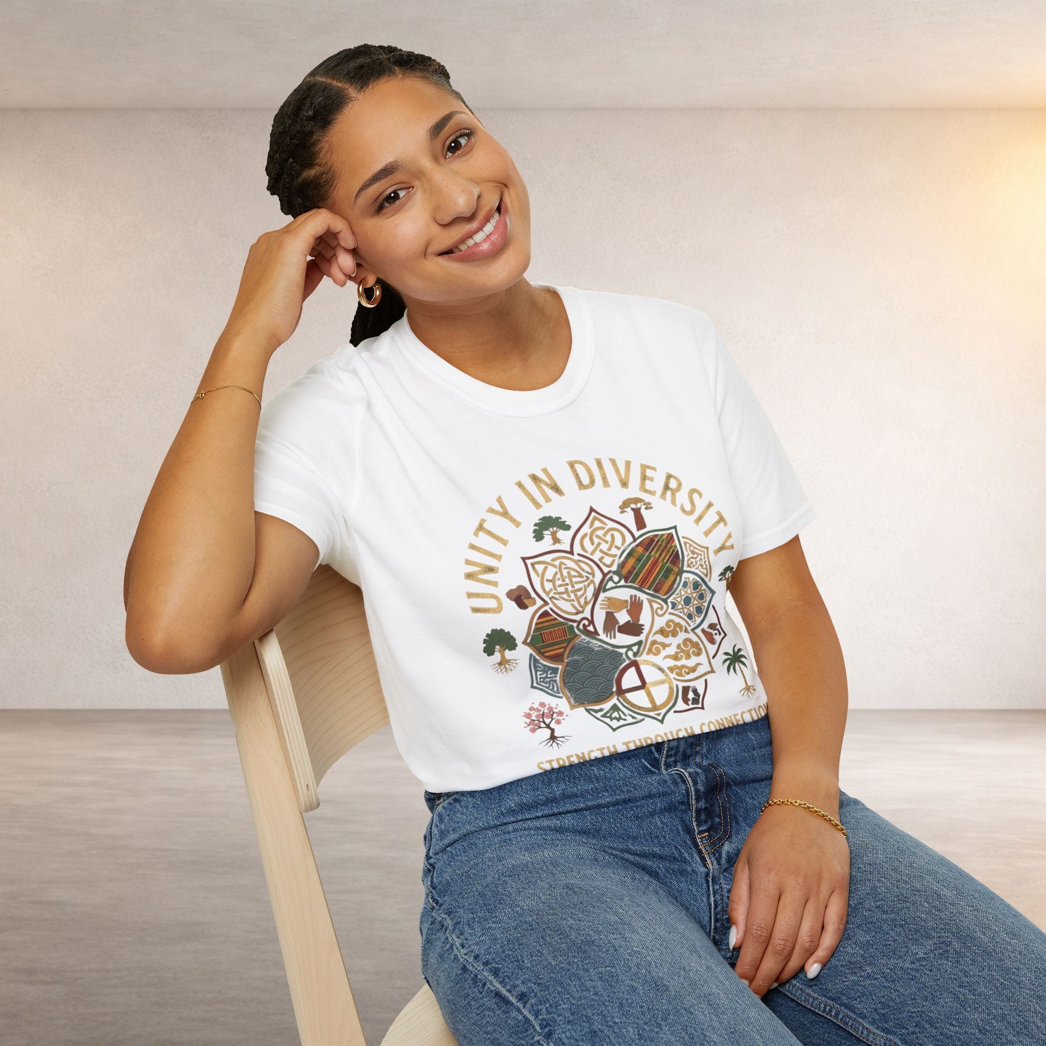 Unity in Diversity T-Shirt — Strength Through Connection Graphic Tee