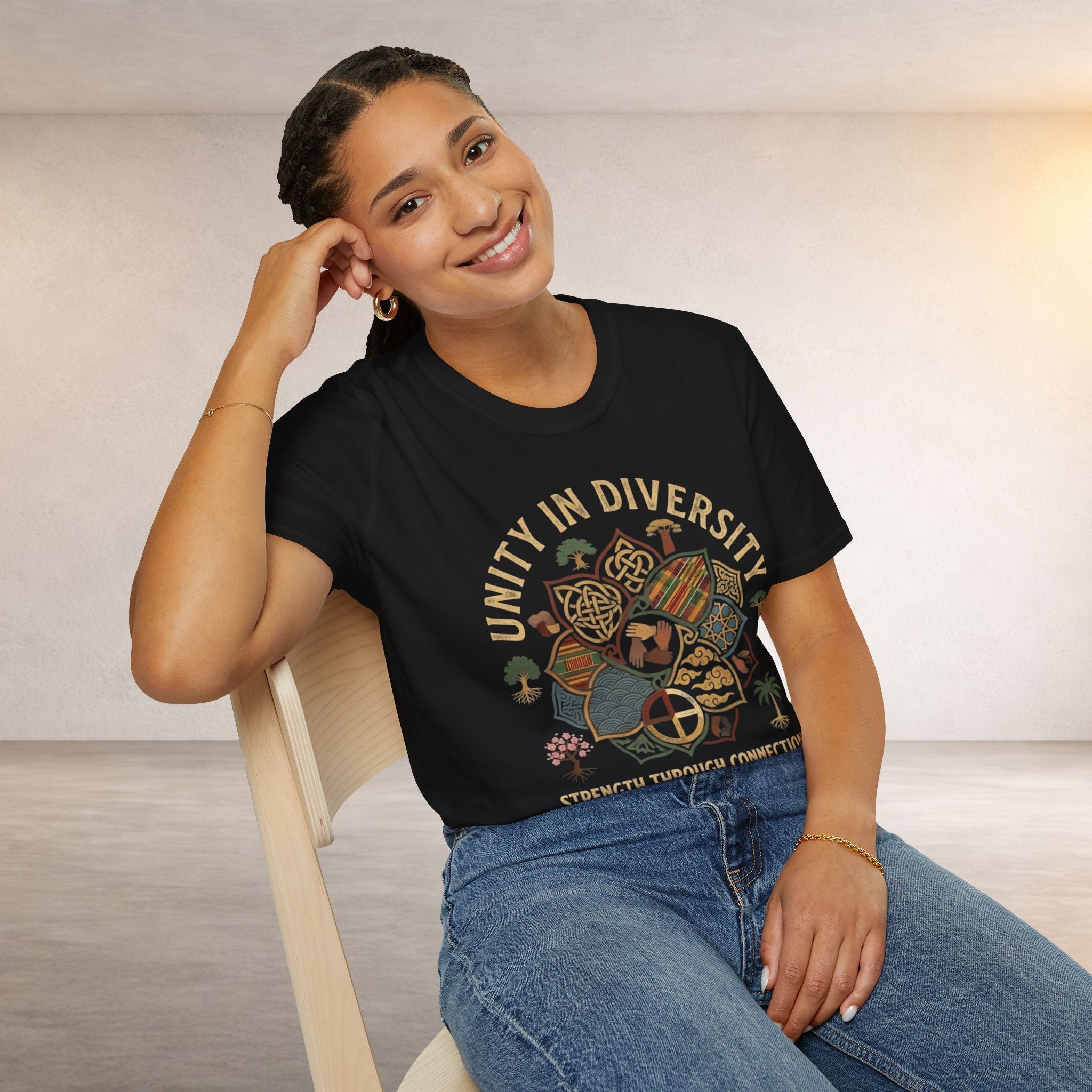 Unity in Diversity T-Shirt — Strength Through Connection Graphic Tee