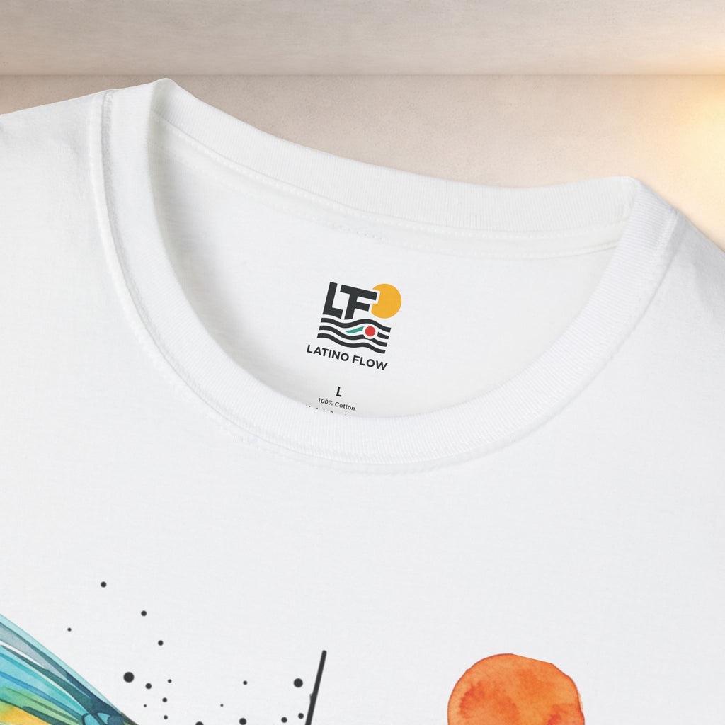 Hummingbird & Hibiscus Tee – Tropical Watercolor Bird T-Shirt