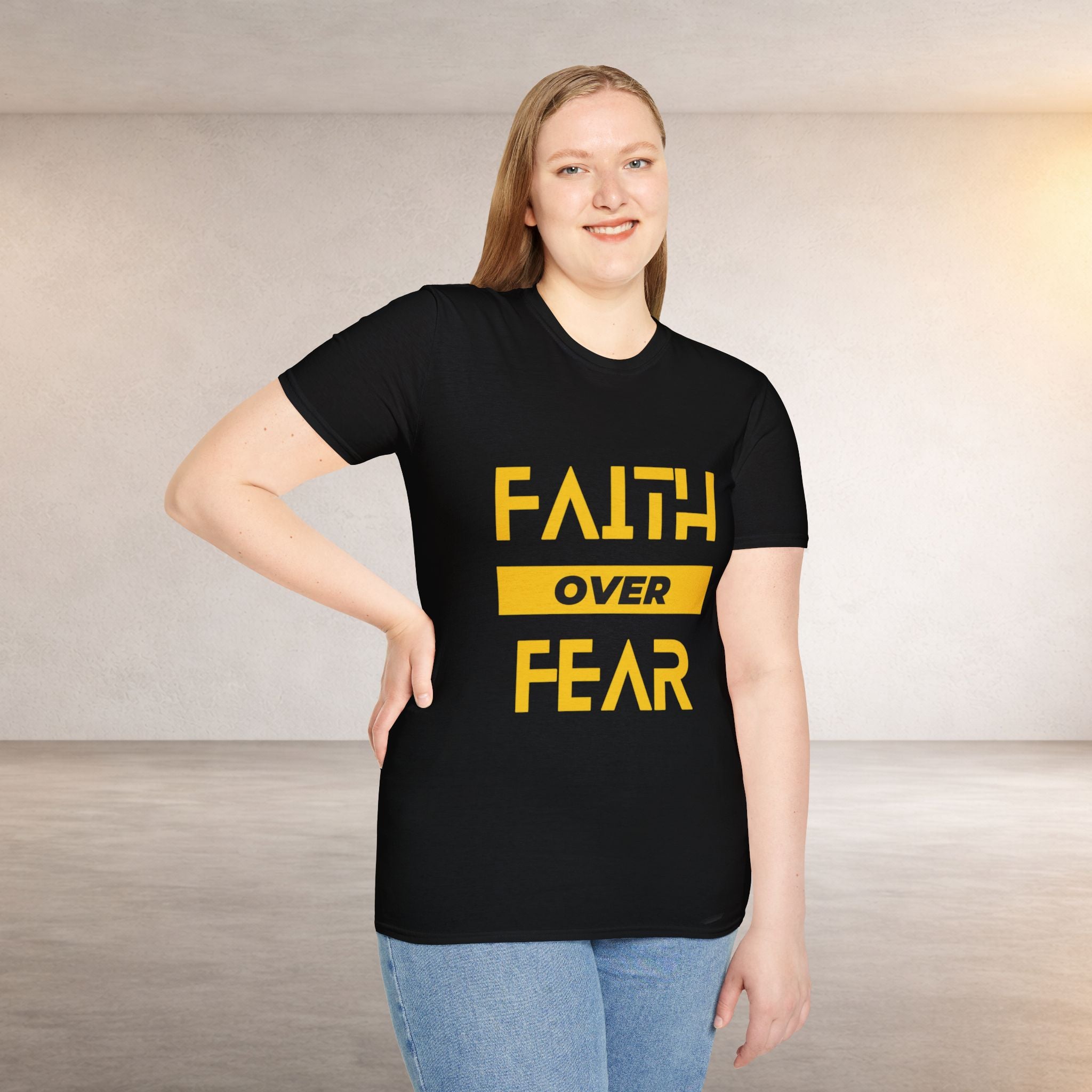 Faith Over Fear T-Shirt — Inspirational Christian Graphic Tee