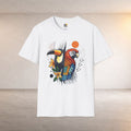 Tropical Parrot and Toucan T-Shirt | Colorful Bird Illustration