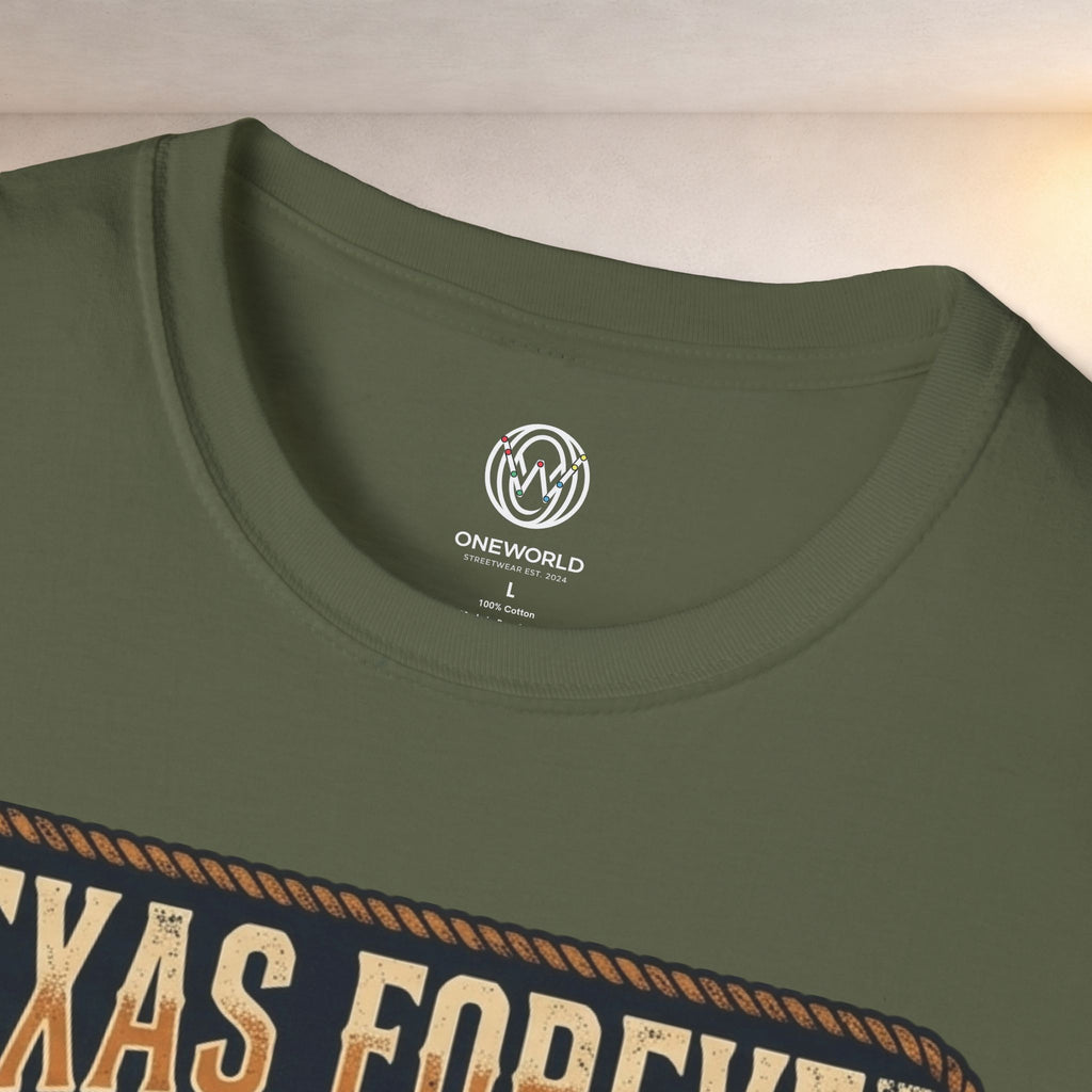 Texas Forever Built Different T-Shirt — Western Longhorn Vintage State Pride Tee