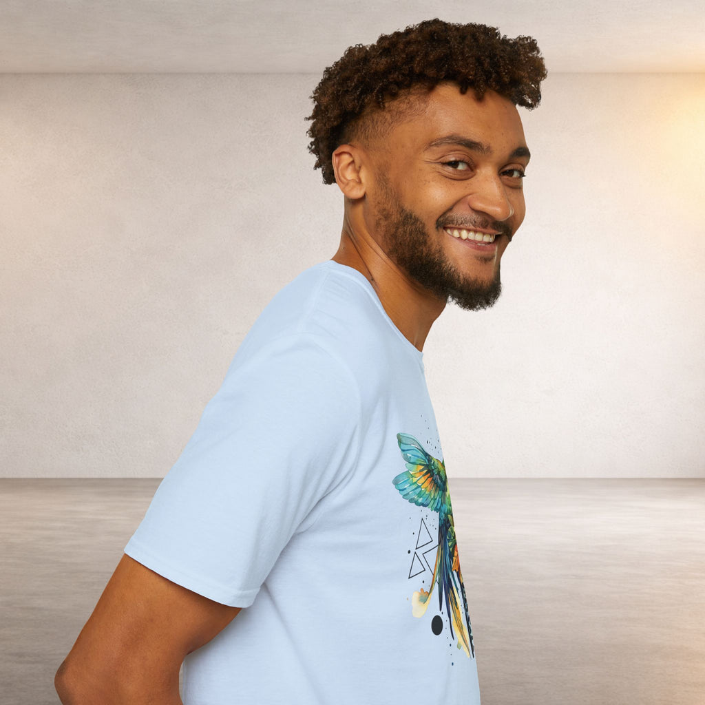 Hummingbird & Hibiscus Tee – Tropical Watercolor Bird T-Shirt
