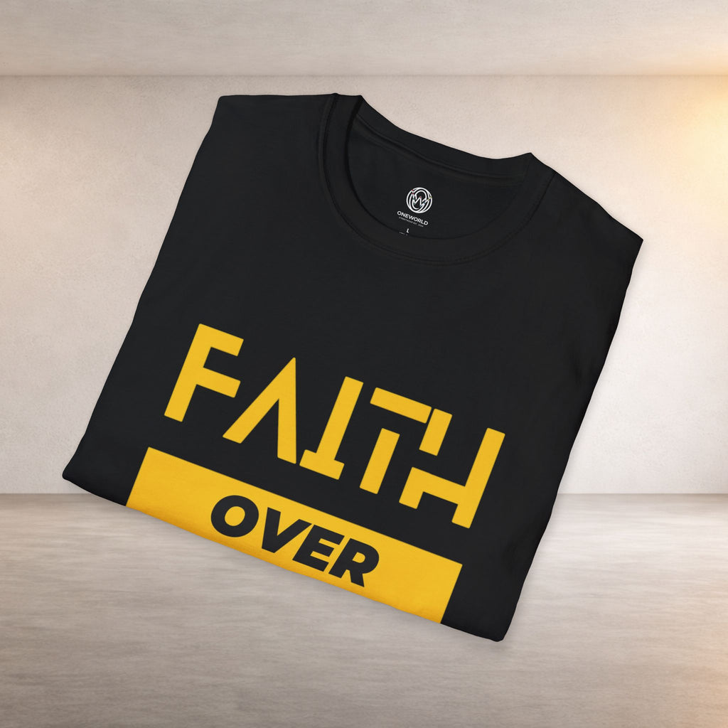 Faith Over Fear T-Shirt — Inspirational Christian Graphic Tee