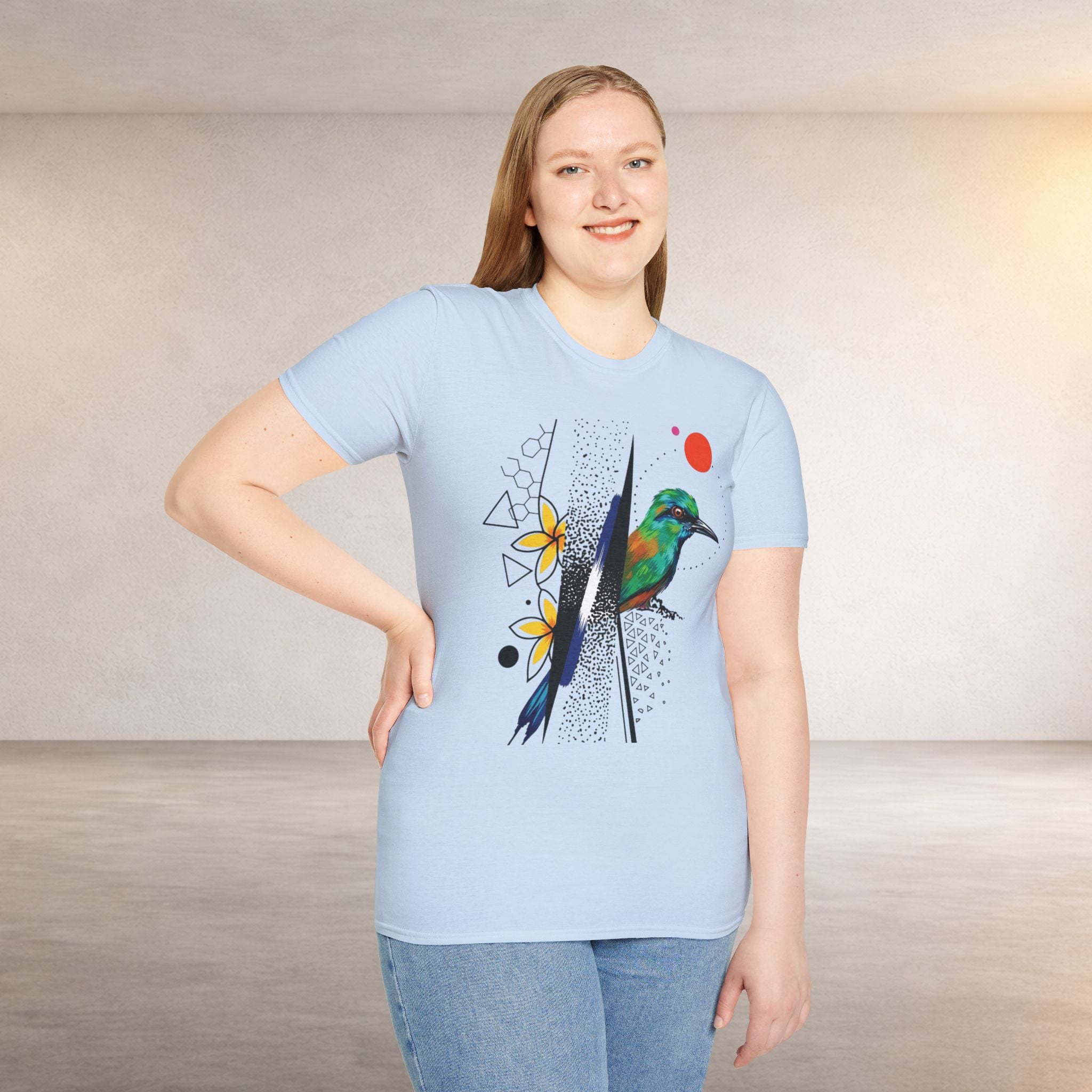 T-Shirt — Colorful Bee-Eater Bird Graphic Tee