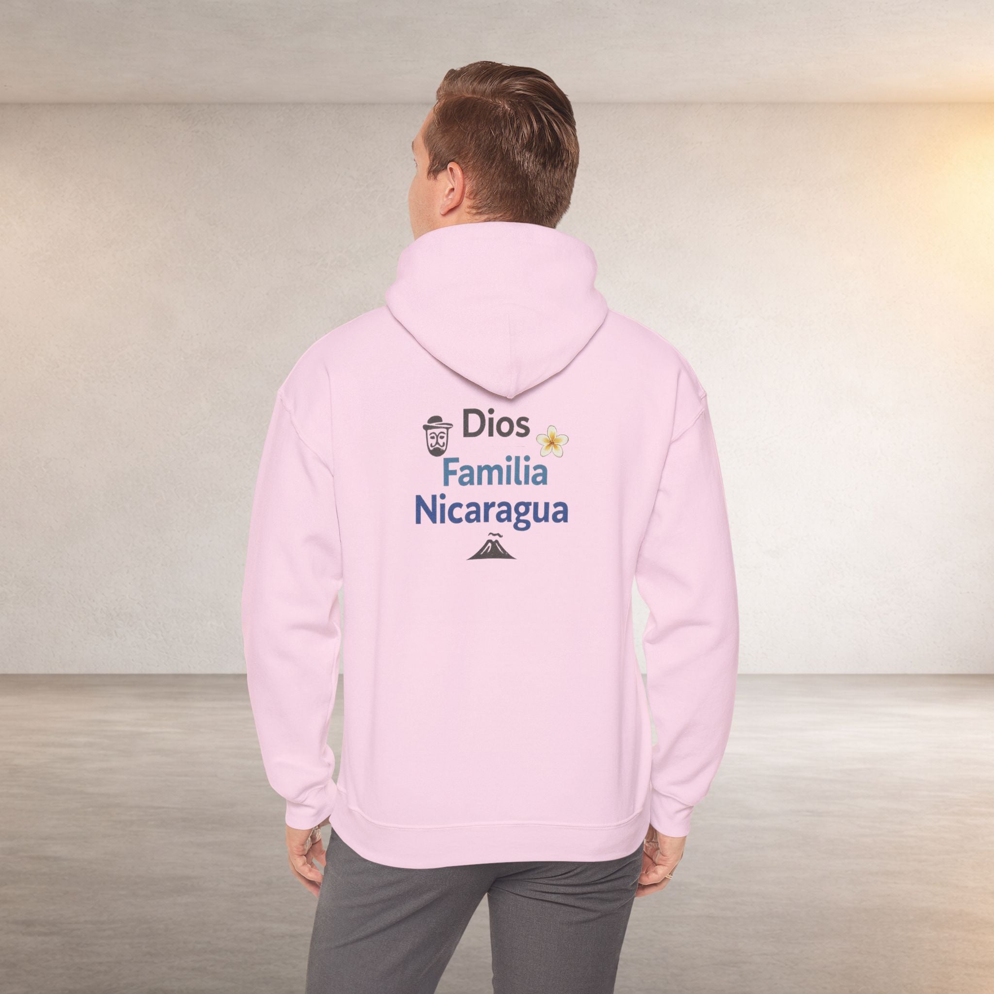 Nicaragüense Hoodie — Nicaragua Travel & Heritage Sweatshirt (Dios Familia Nicaragua)