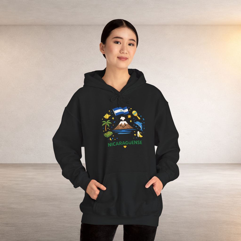 Nicaragüense Hoodie — Nicaragua Travel & Heritage Sweatshirt (Dios Familia Nicaragua)