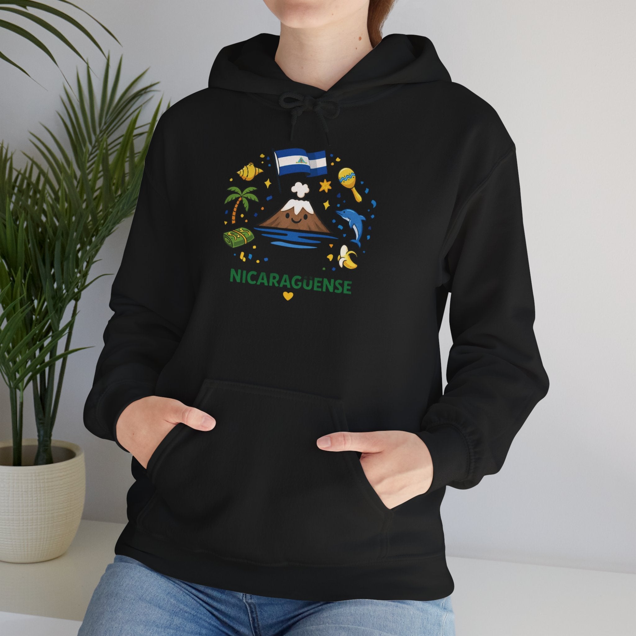 Nicaragüense Hoodie — Nicaragua Travel & Heritage Sweatshirt (Dios Familia Nicaragua)