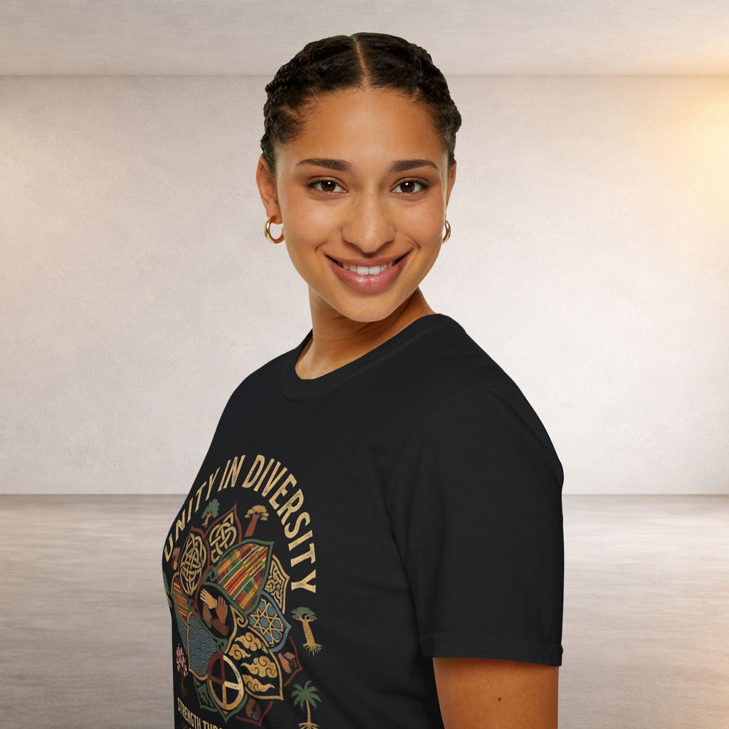 Unity in Diversity T-Shirt — Strength Through Connection Graphic Tee