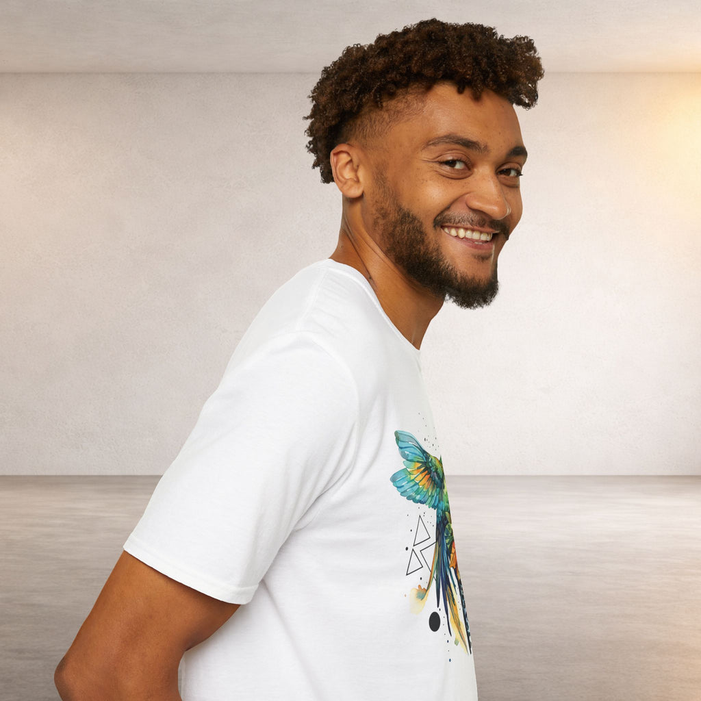 Hummingbird & Hibiscus Tee – Tropical Watercolor Bird T-Shirt