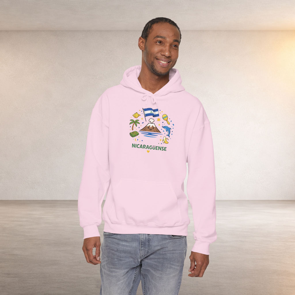 Nicaragüense Hoodie — Nicaragua Travel & Heritage Sweatshirt (Dios Familia Nicaragua)
