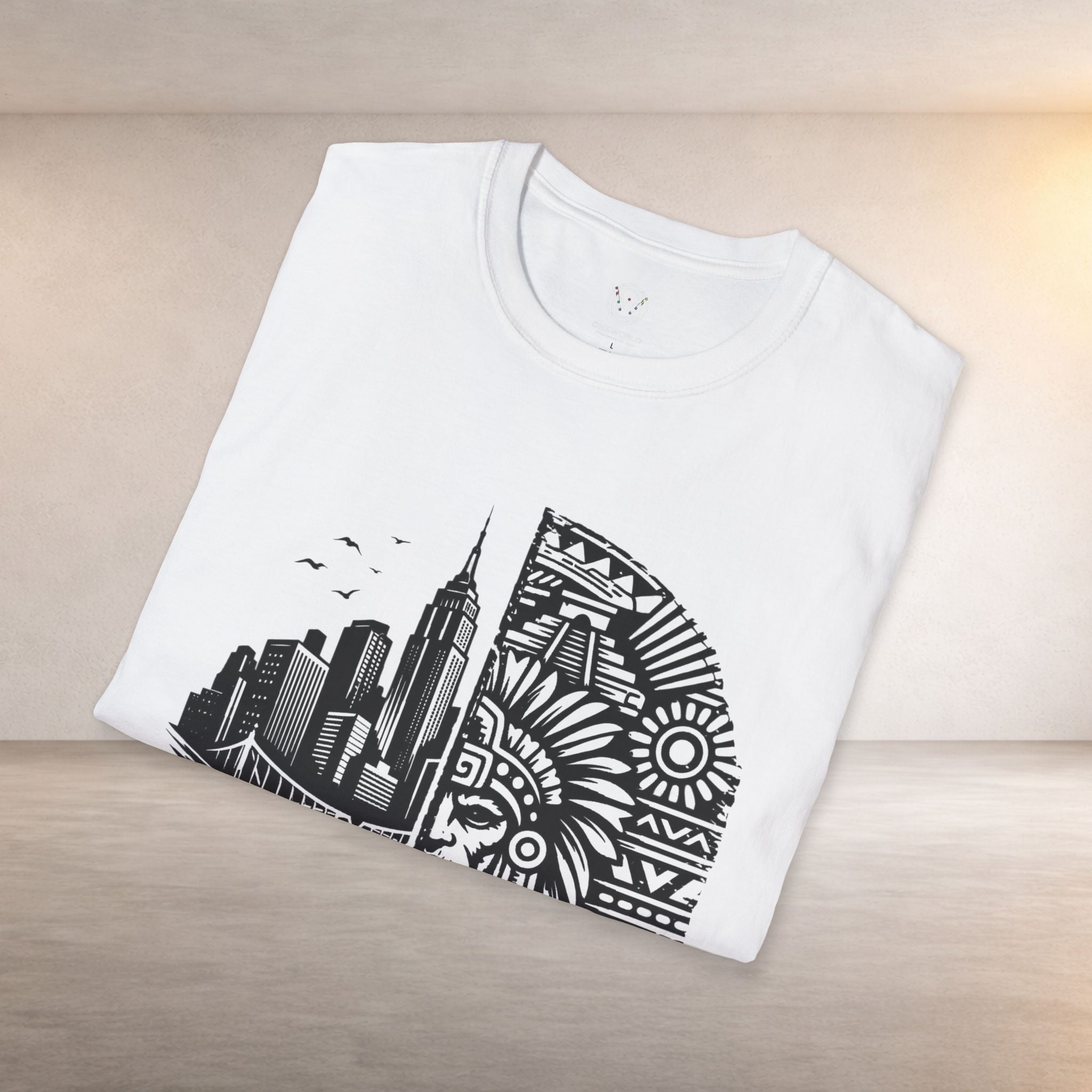 From Roots to Streets Graphic T-Shirt — Urban Tribal Cityscape Tee