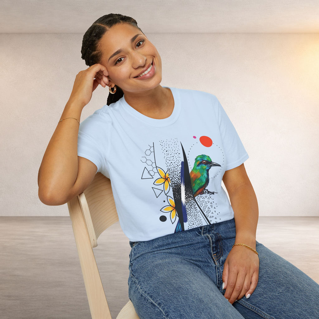 T-Shirt — Colorful Bee-Eater Bird Graphic Tee