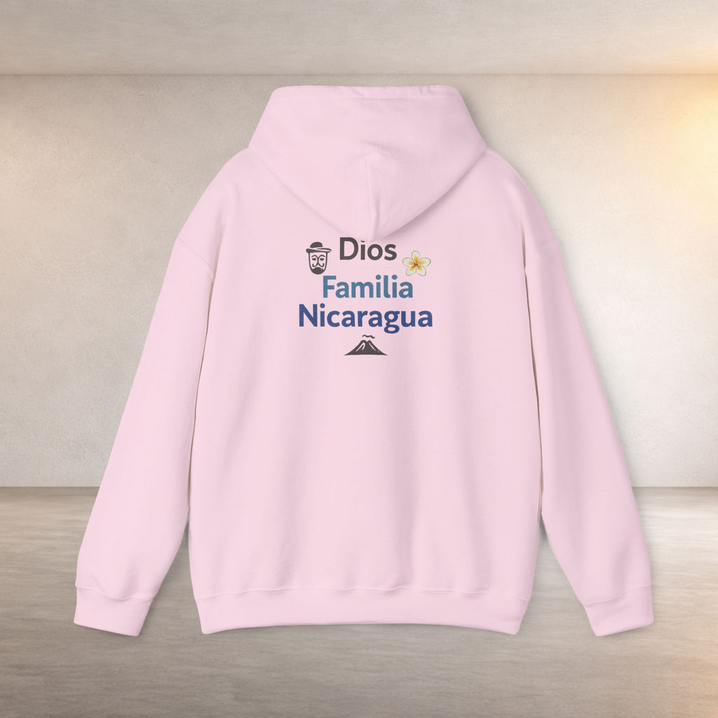 Nicaragüense Hoodie — Nicaragua Travel & Heritage Sweatshirt (Dios Familia Nicaragua)