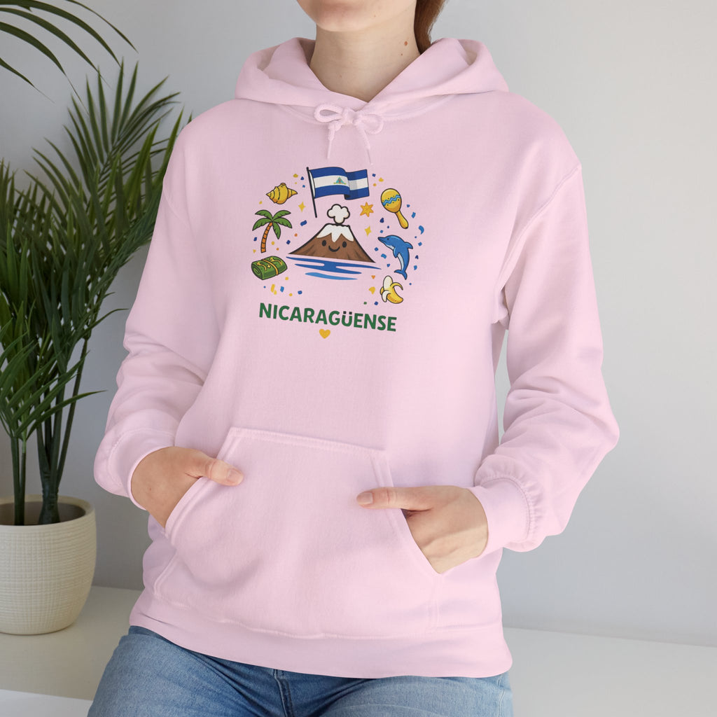 Nicaragüense Hoodie — Nicaragua Travel & Heritage Sweatshirt (Dios Familia Nicaragua)