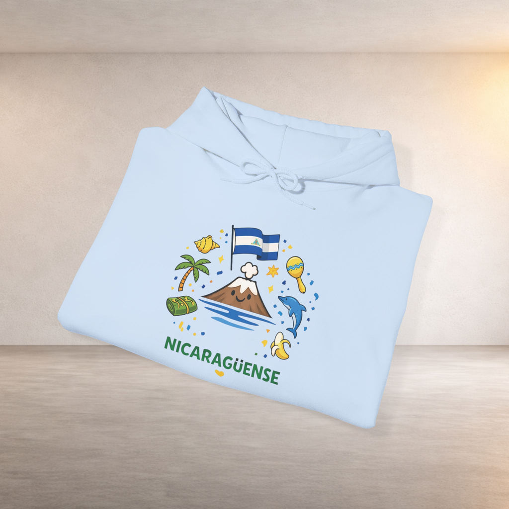Nicaragüense Hoodie — Nicaragua Travel & Heritage Sweatshirt (Dios Familia Nicaragua)
