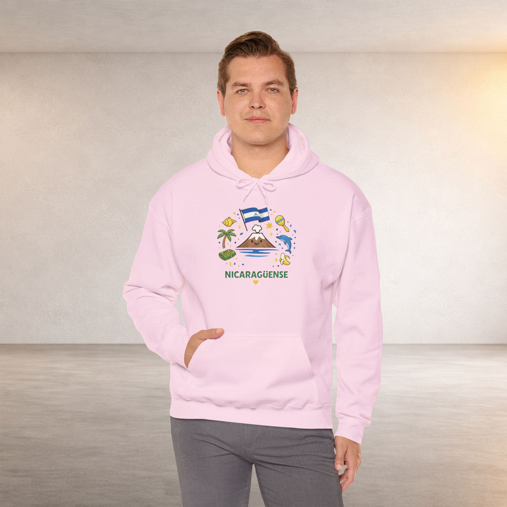 Nicaragüense Hoodie — Nicaragua Travel & Heritage Sweatshirt (Dios Familia Nicaragua)