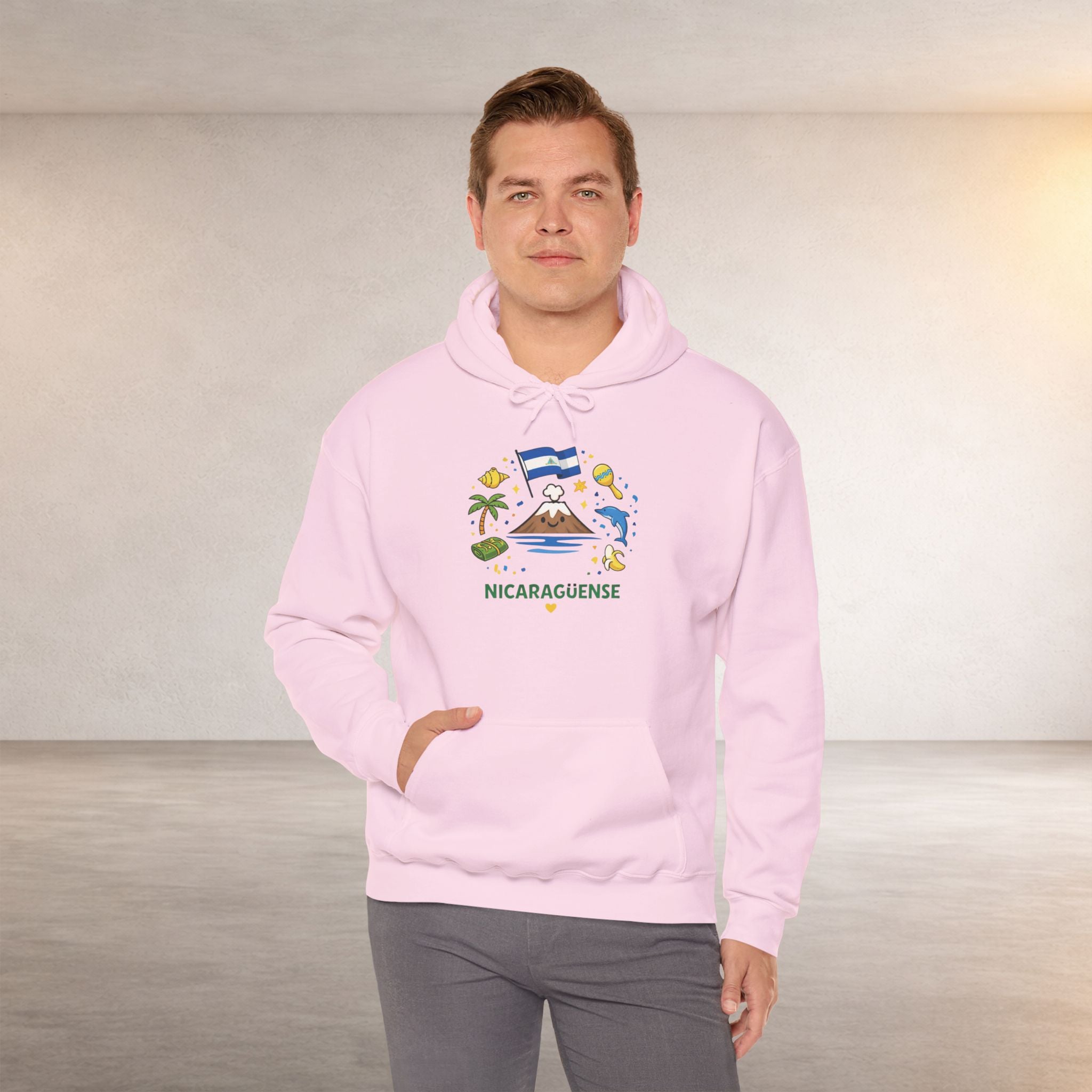 Nicaragüense Hoodie — Nicaragua Travel & Heritage Sweatshirt (Dios Familia Nicaragua)
