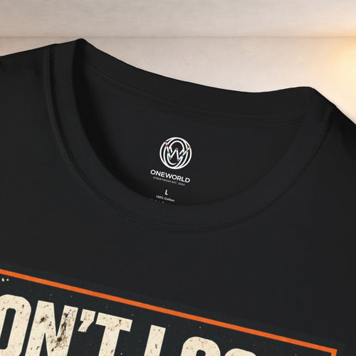 Don't Look Back Graphic Tee — 'Be Yourself' Bold Typography Black T-Shirt