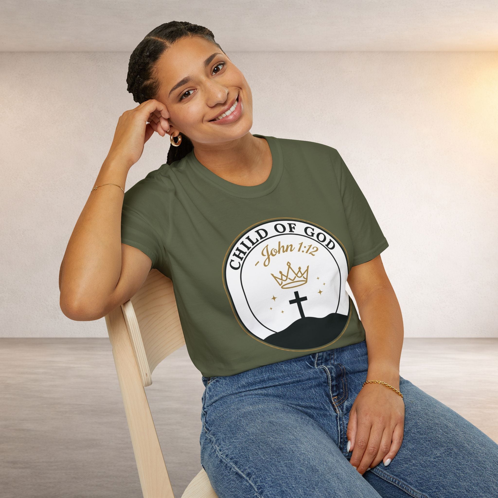 Child of God T-Shirt – John 1:12 Christian Faith Tee