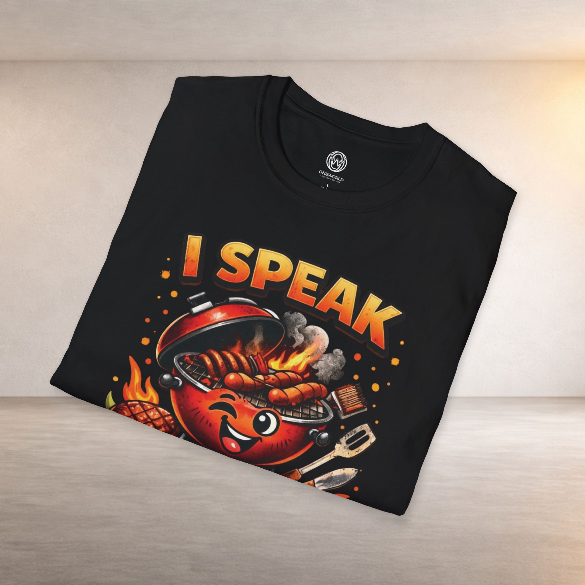 I Speak BBQ Only T-Shirt — Funny Grilling Shirt for BBQ Lovers