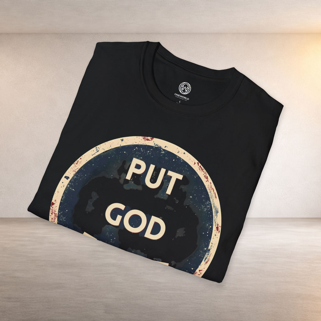 Put God First T-Shirt — Vintage Faith Christian Tee