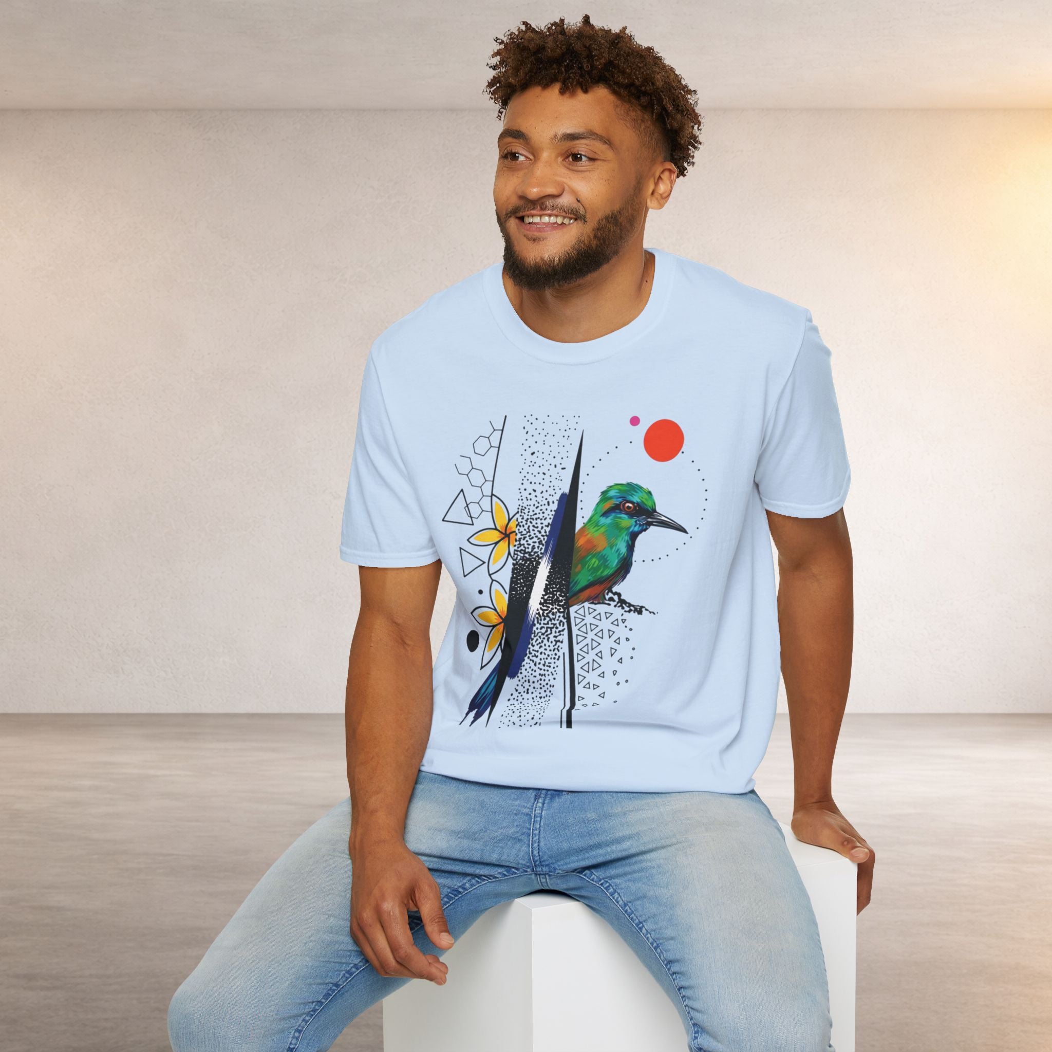 T-Shirt — Colorful Bee-Eater Bird Graphic Tee