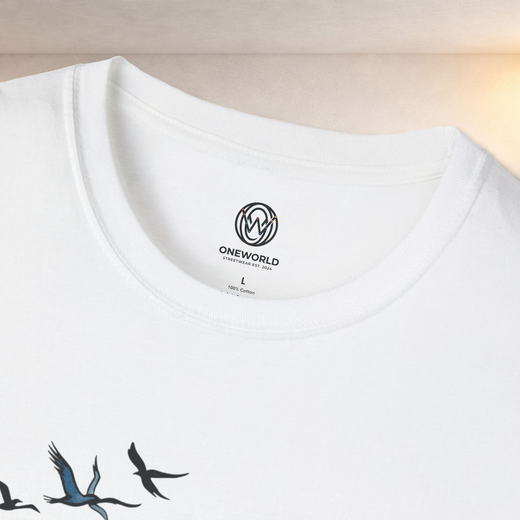 Sunset Waves T-Shirt — Watercolor Ocean Sunset Tee