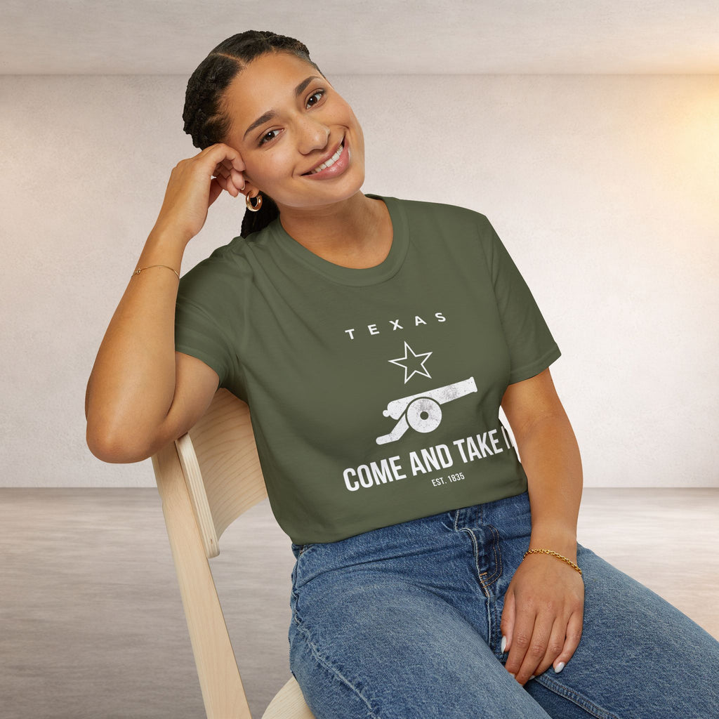 Come and Take It T-Shirt — Texas Cannon Patriotic Tee