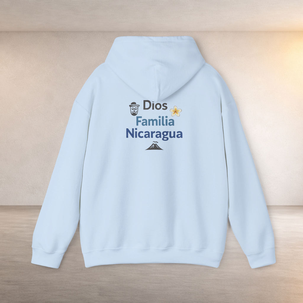 Nicaragüense Hoodie — Nicaragua Travel & Heritage Sweatshirt (Dios Familia Nicaragua)