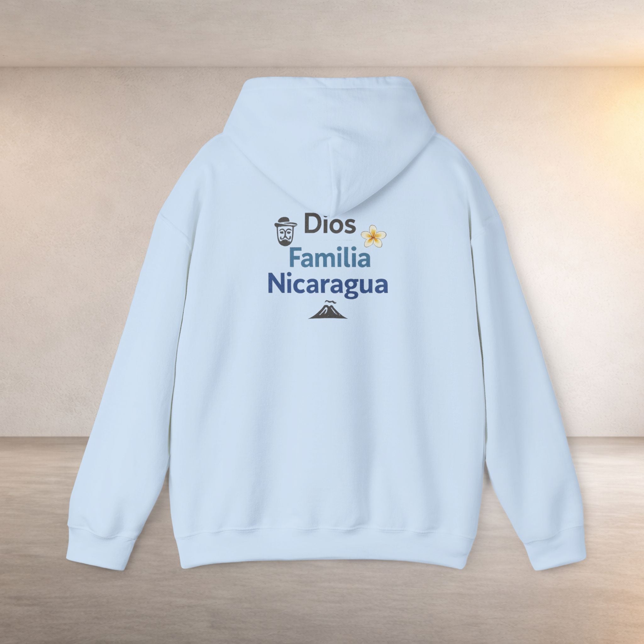 Nicaragüense Hoodie — Nicaragua Travel & Heritage Sweatshirt (Dios Familia Nicaragua)