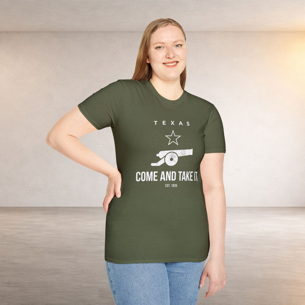 Come and Take It T-Shirt — Texas Cannon Patriotic Tee