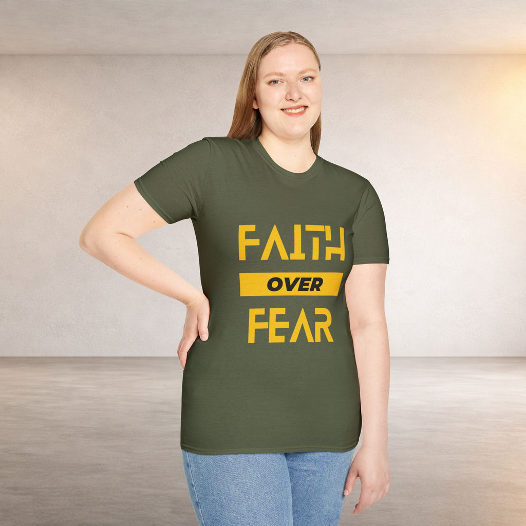 Faith Over Fear T-Shirt — Inspirational Christian Graphic Tee