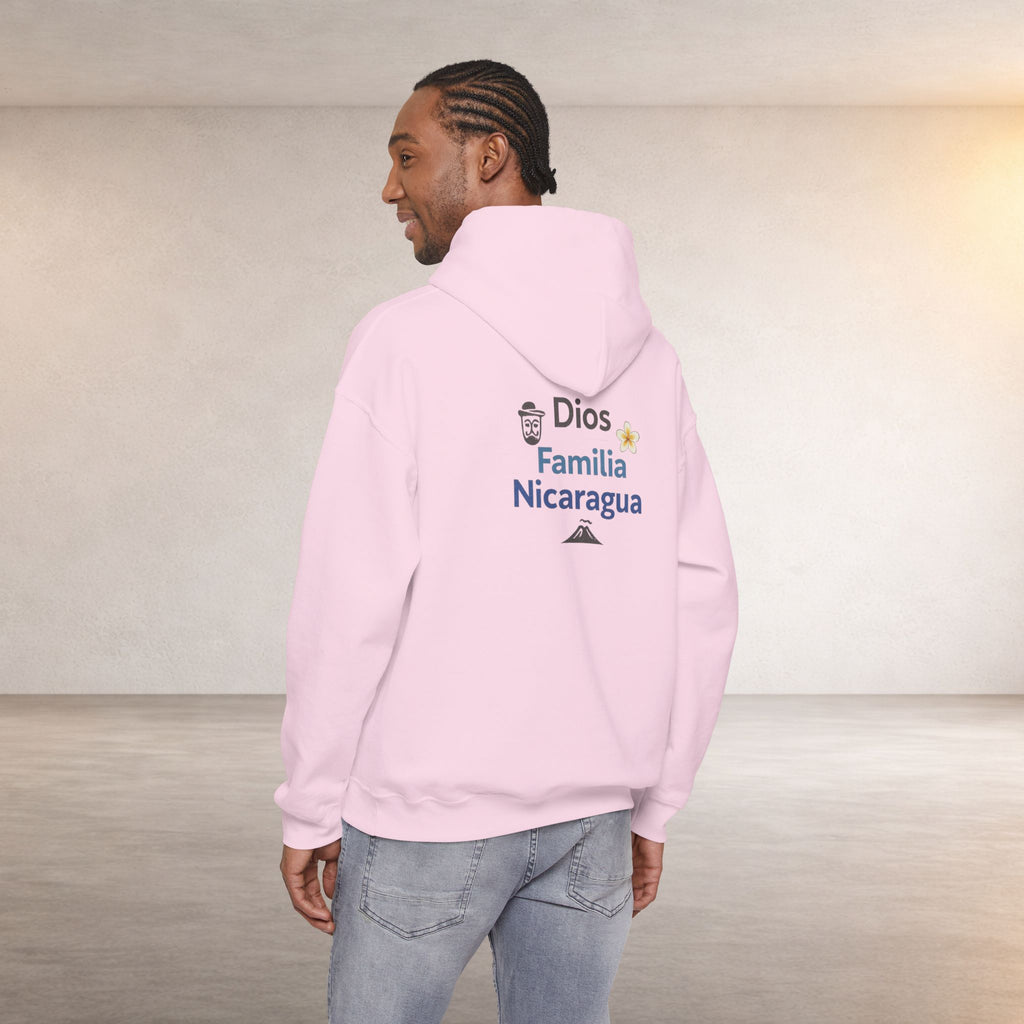 Nicaragüense Hoodie — Nicaragua Travel & Heritage Sweatshirt (Dios Familia Nicaragua)