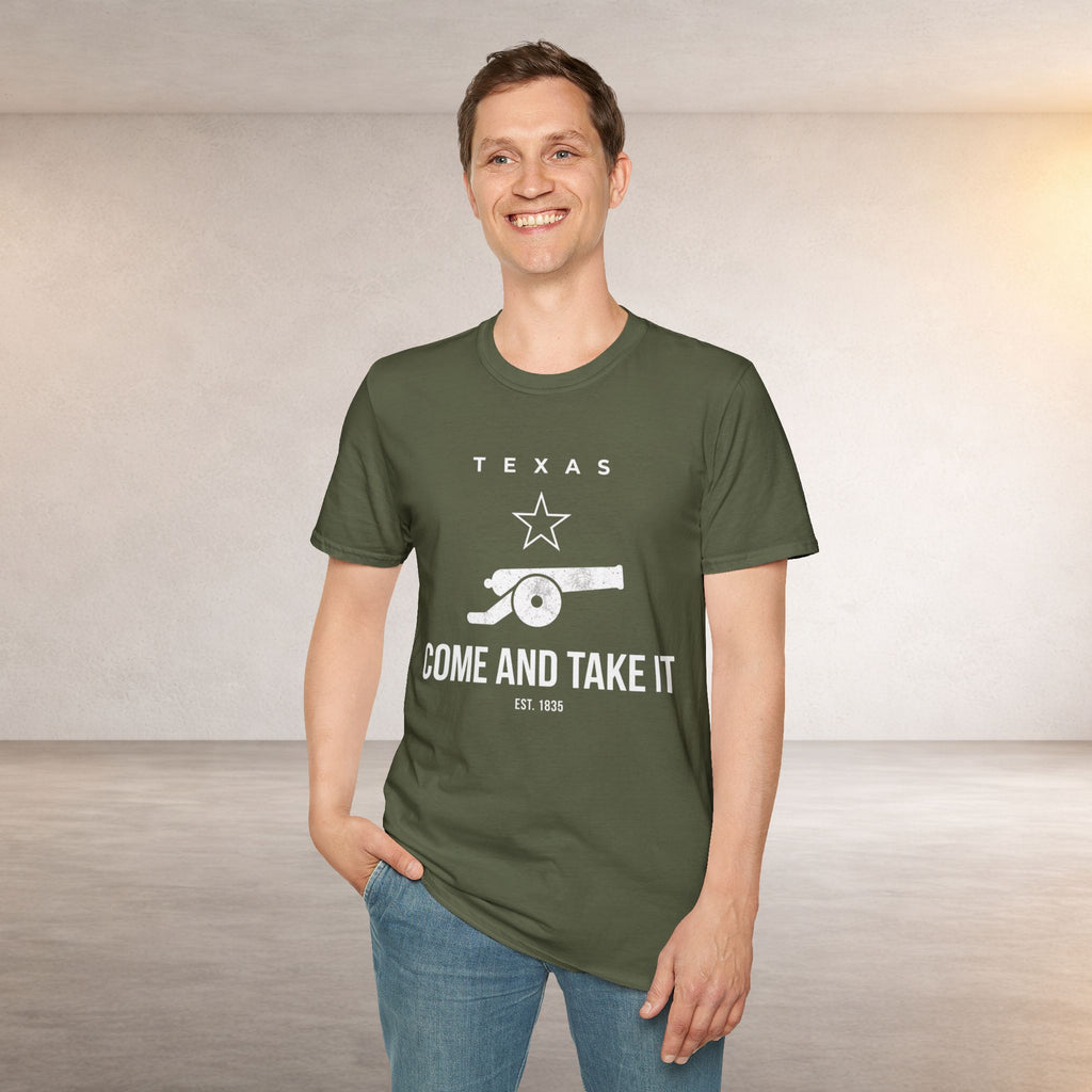 Come and Take It T-Shirt — Texas Cannon Patriotic Tee