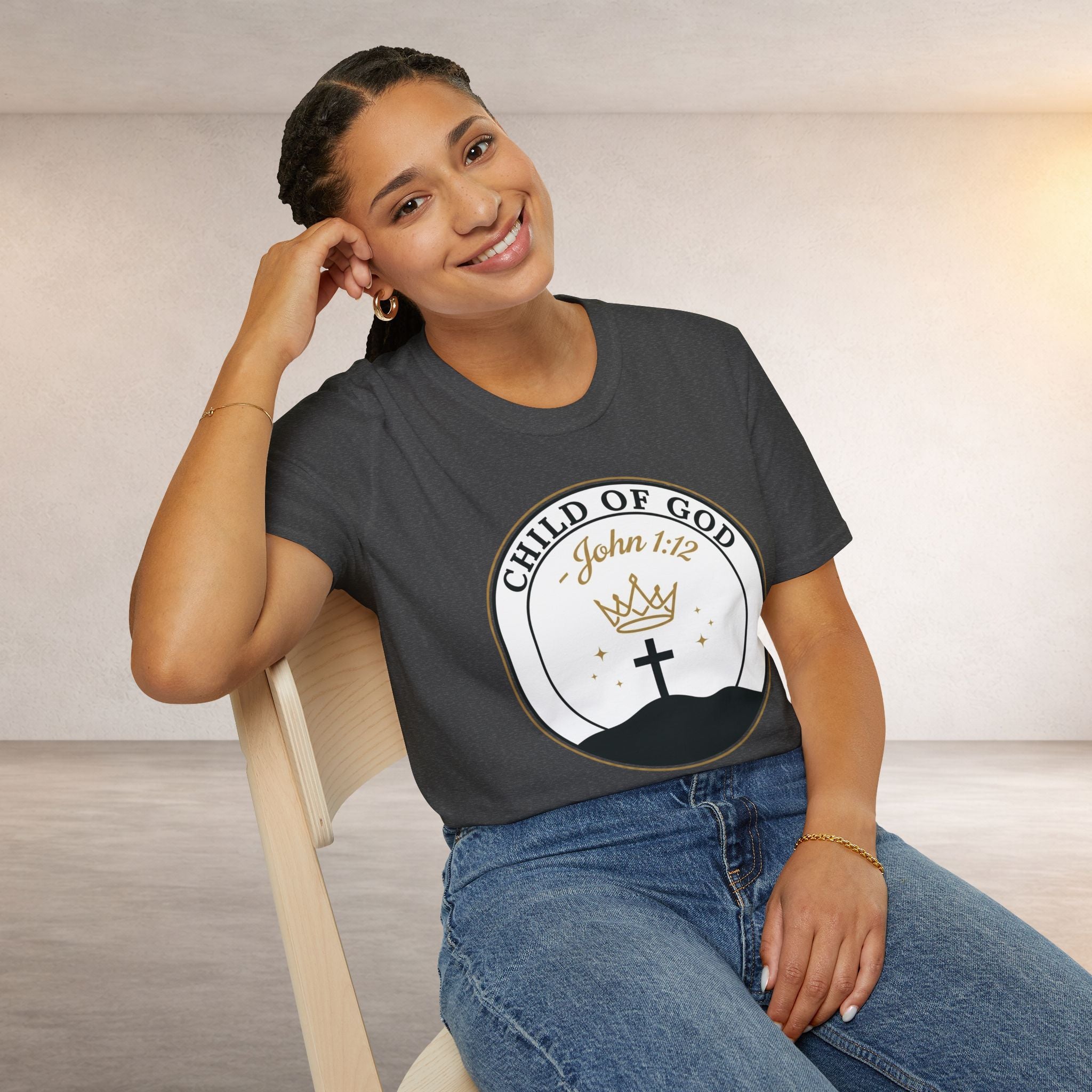 Child of God T-Shirt – John 1:12 Christian Faith Tee